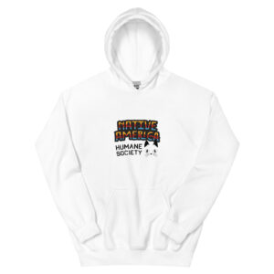 "Silhouette" Colorful Cat Hoodie (White)